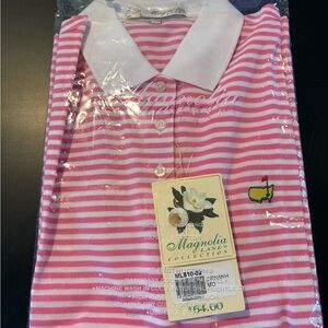 Magnolia Lane Collection Striped Polo Shirt NWT